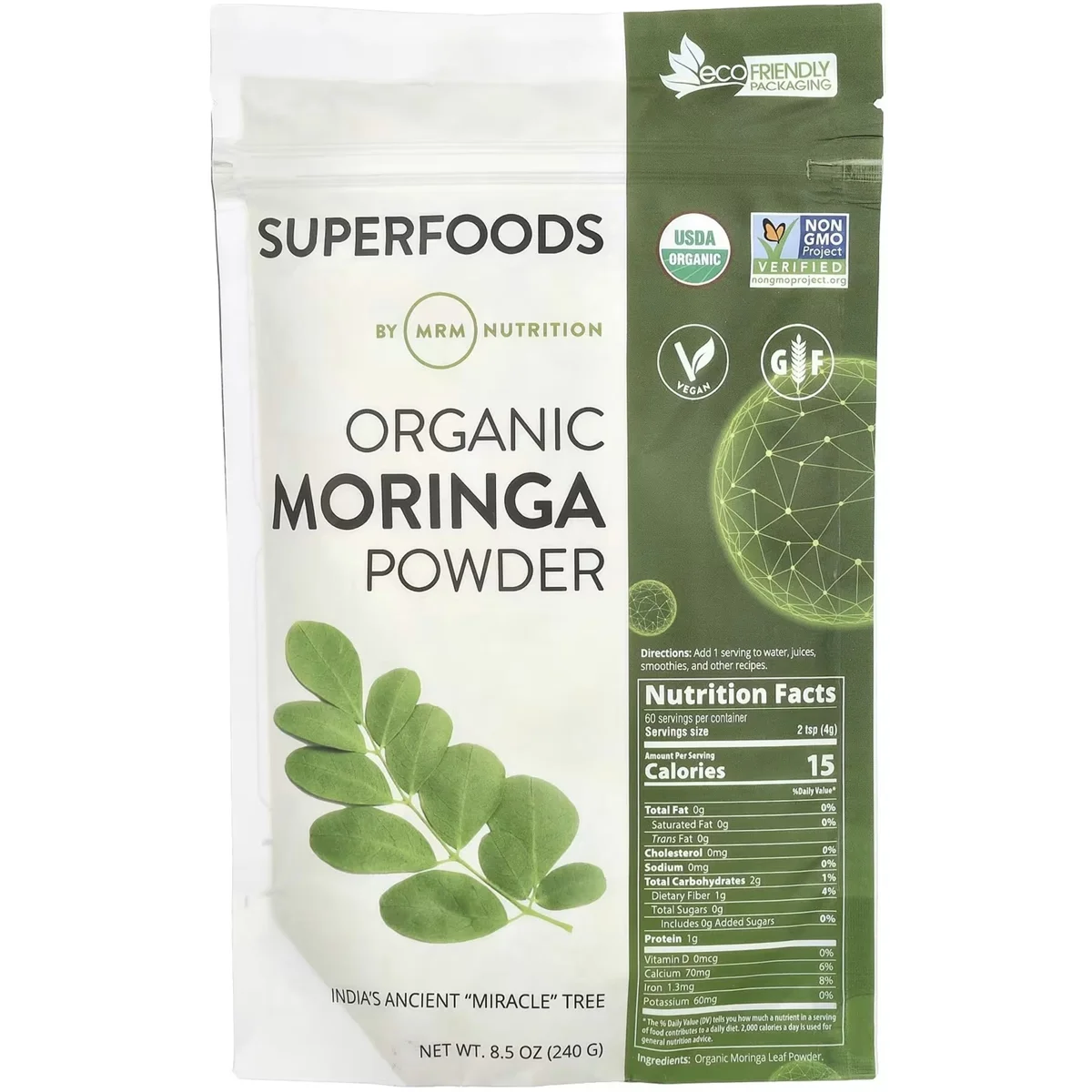 MRM Nutrition Moringa Powder – 60 Servings