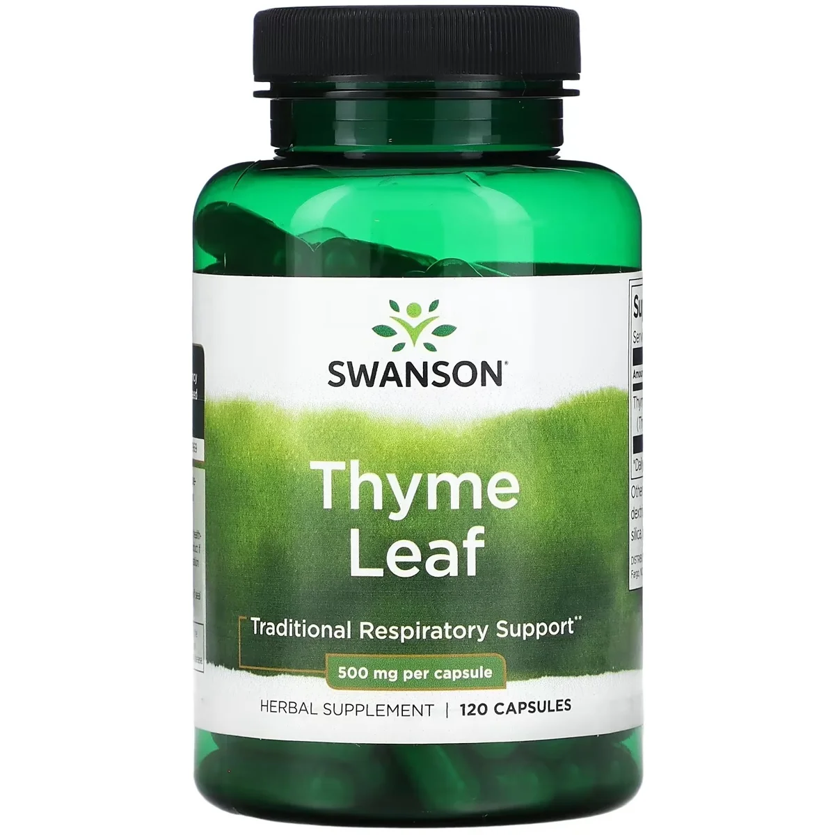 Swanson Thyme Leaf – 500mg, 120 Capsules