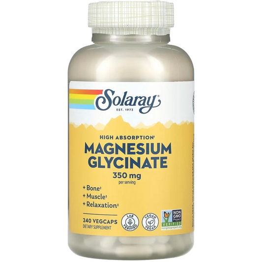 Solaray Magnesium Glycinate – 350mg, 240 Capsules
