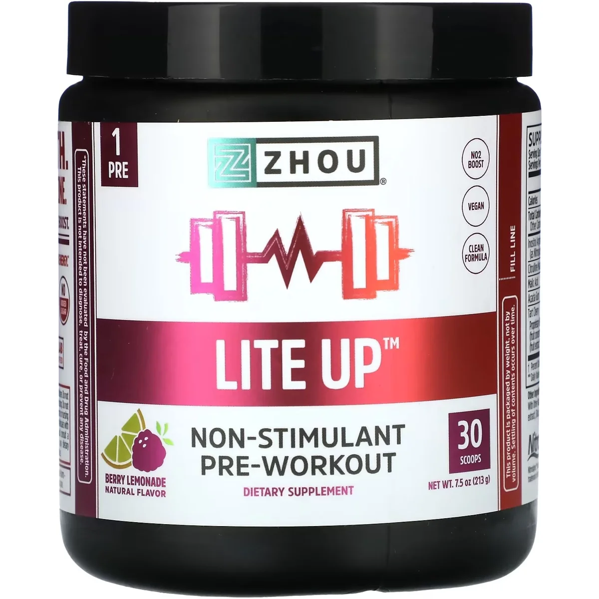 Zhou Nutrition Pre-Workout Powder – 30 Servings