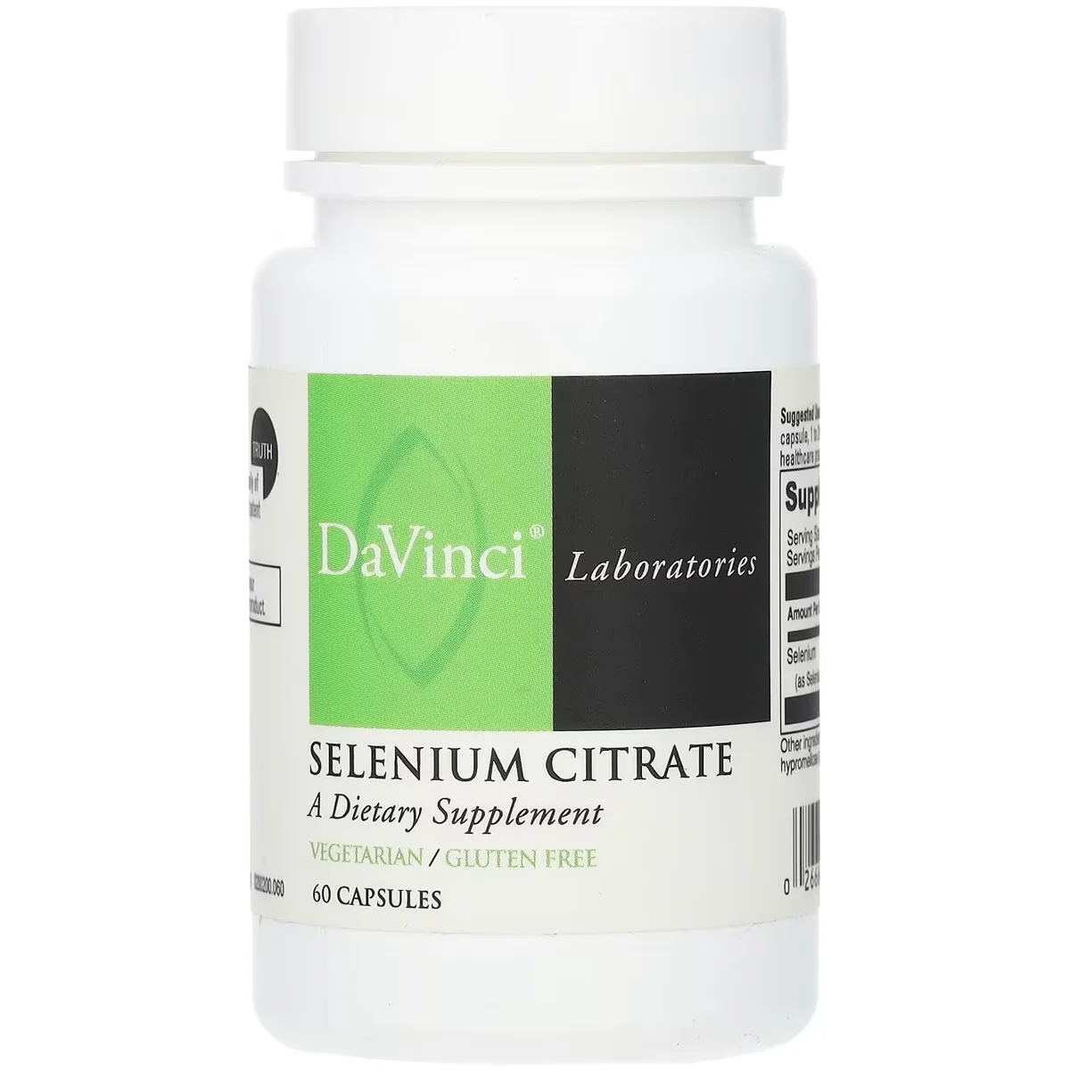 DaVinci Laboratories Selenium Citrate – 200mcg, 60 Capsules