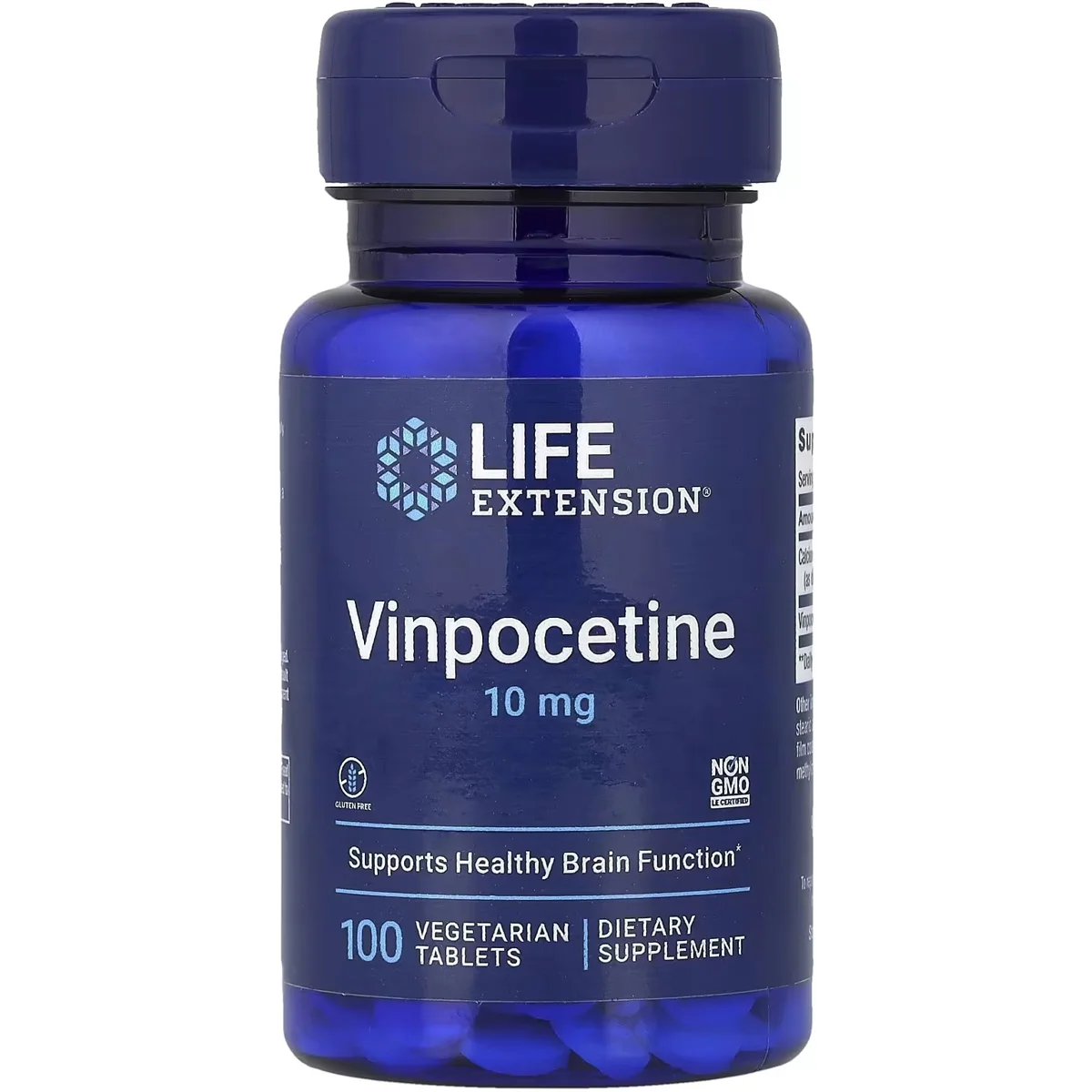 Life Extension Vinpocetine – 10mg, 100 Vegetarian Tablets