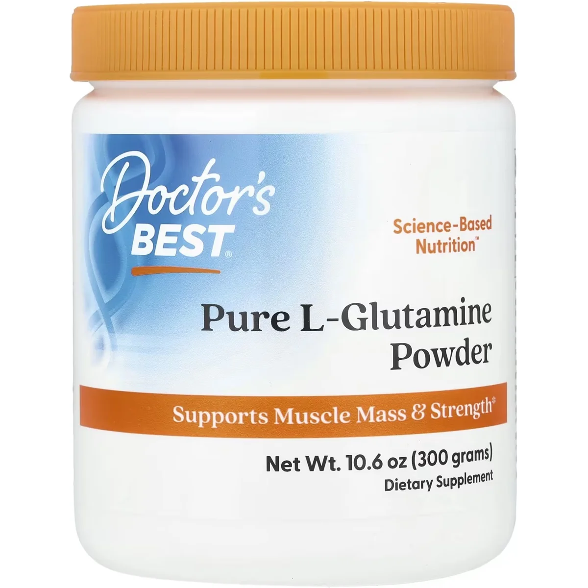 Doctor's Best L-Glutamine Powder – 5000mg, 60 Servings