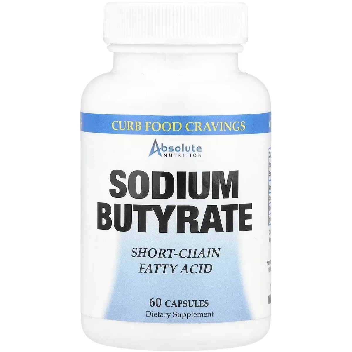 Absolute Nutrition Sodium Butyrate – 60 Capsules