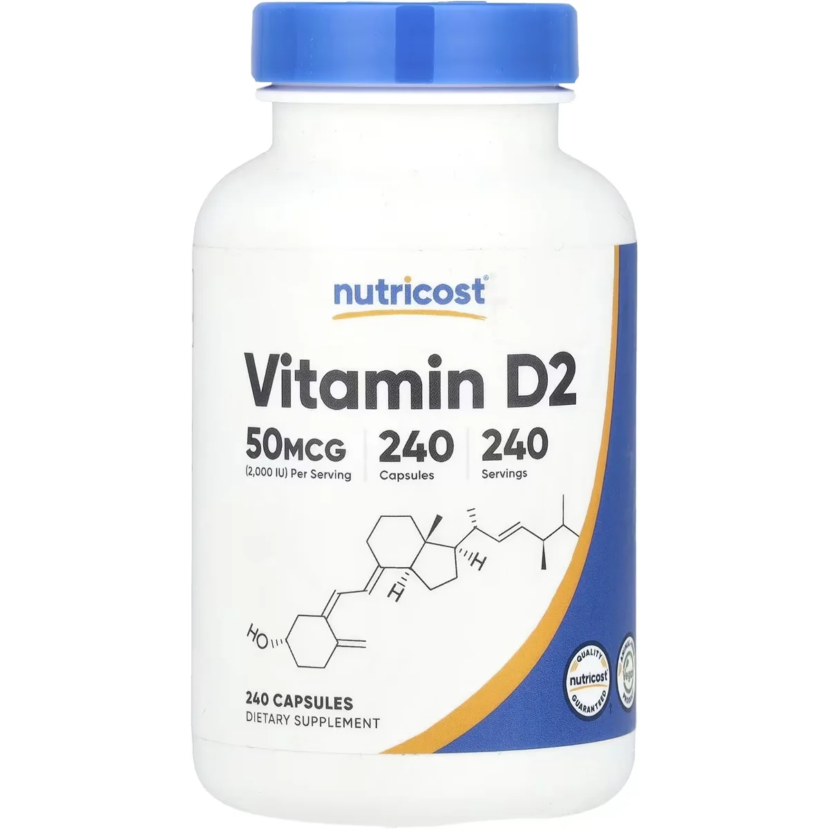 Nutricost Vitamin D2 – 2,000IU, 240 Capsules