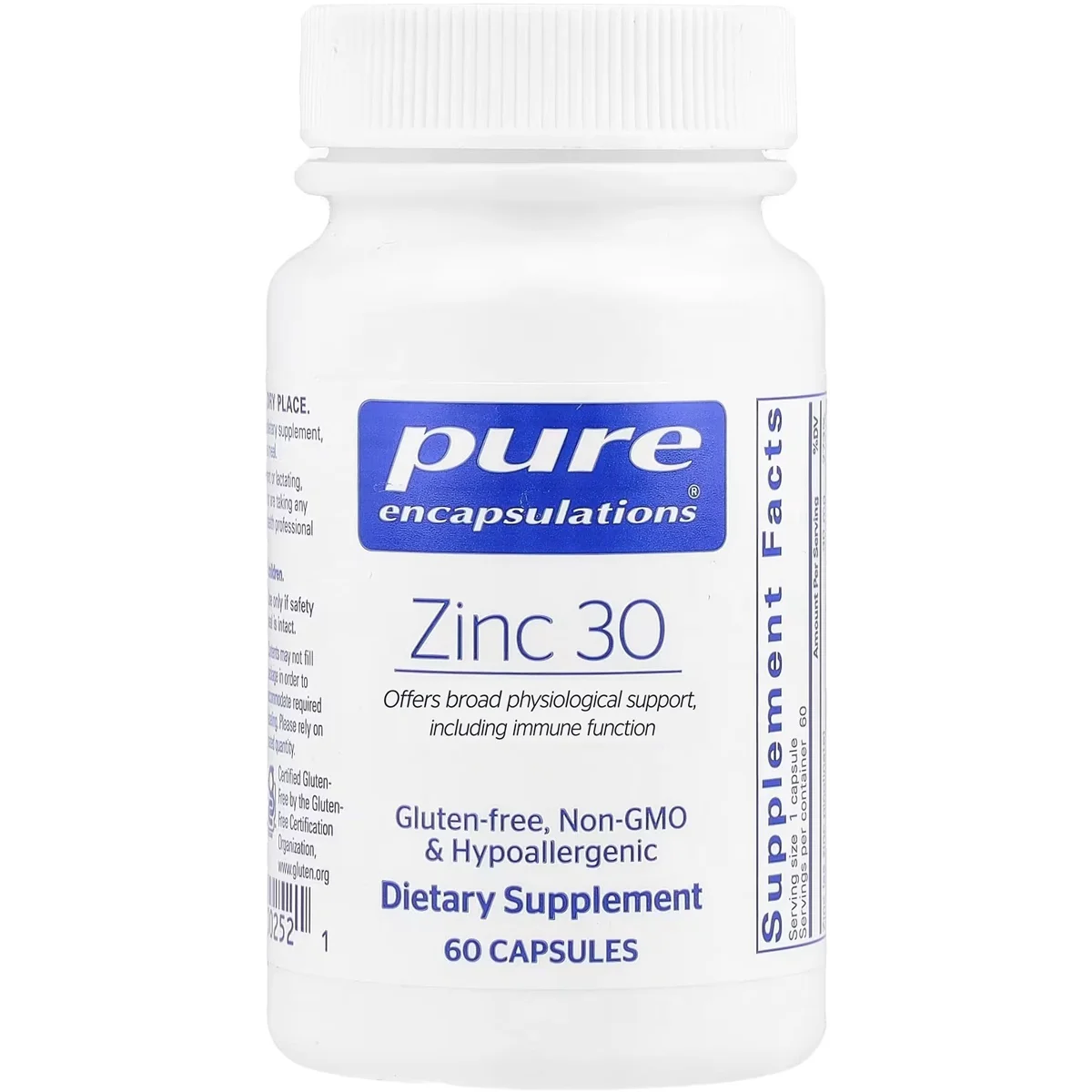 Pure Encapsulations Zinc Picolinate – 30mg, 60 Capsules