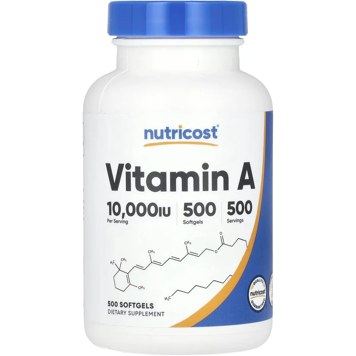 Nutricost Vitamin A – 10,000IU, 500 Softgels