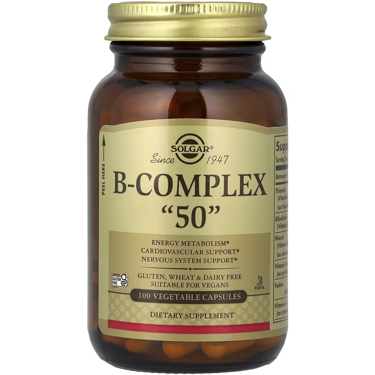Solgar B-Complex – 100 Veg Capsules