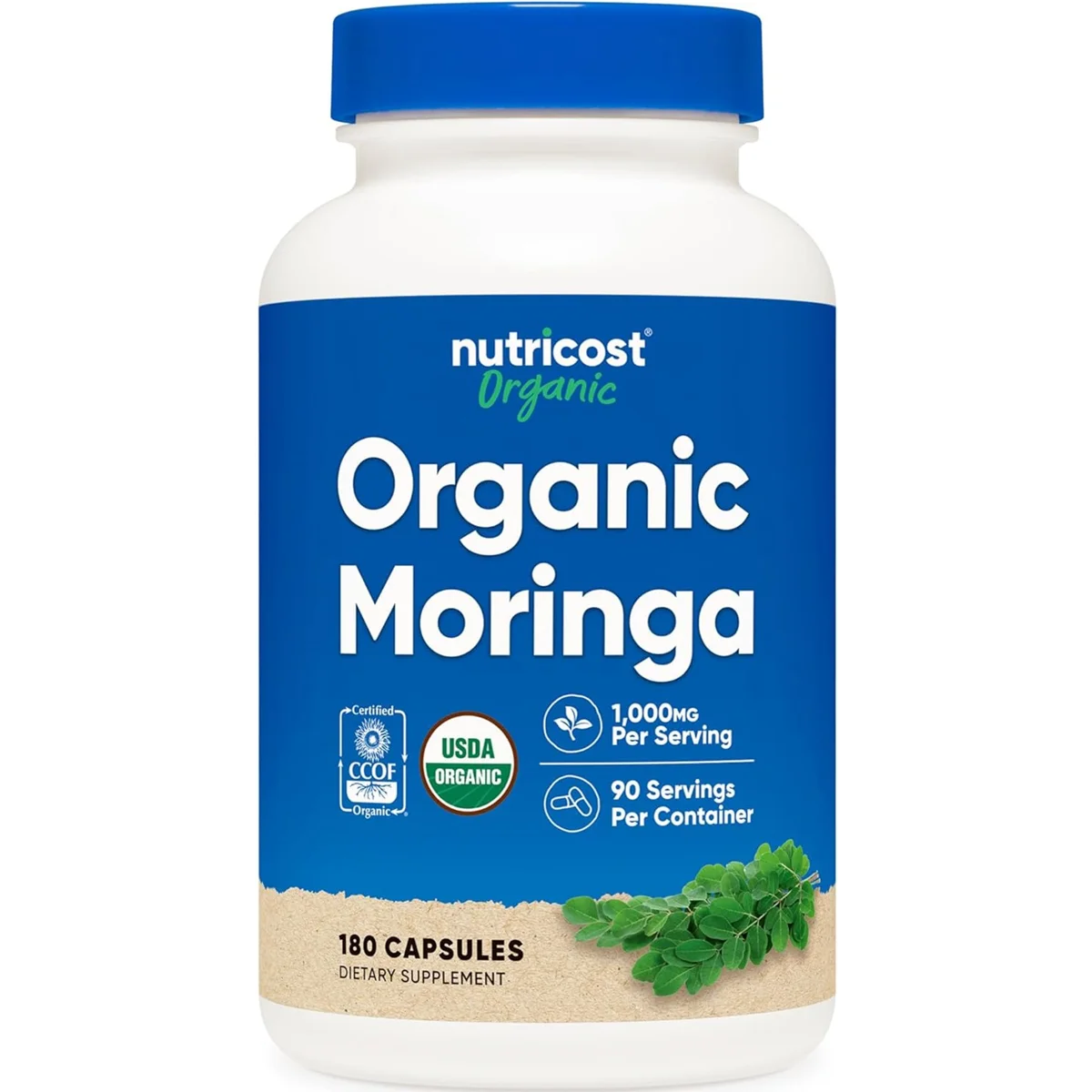Nutricost Moringa – 1000mg, 180 Capsules