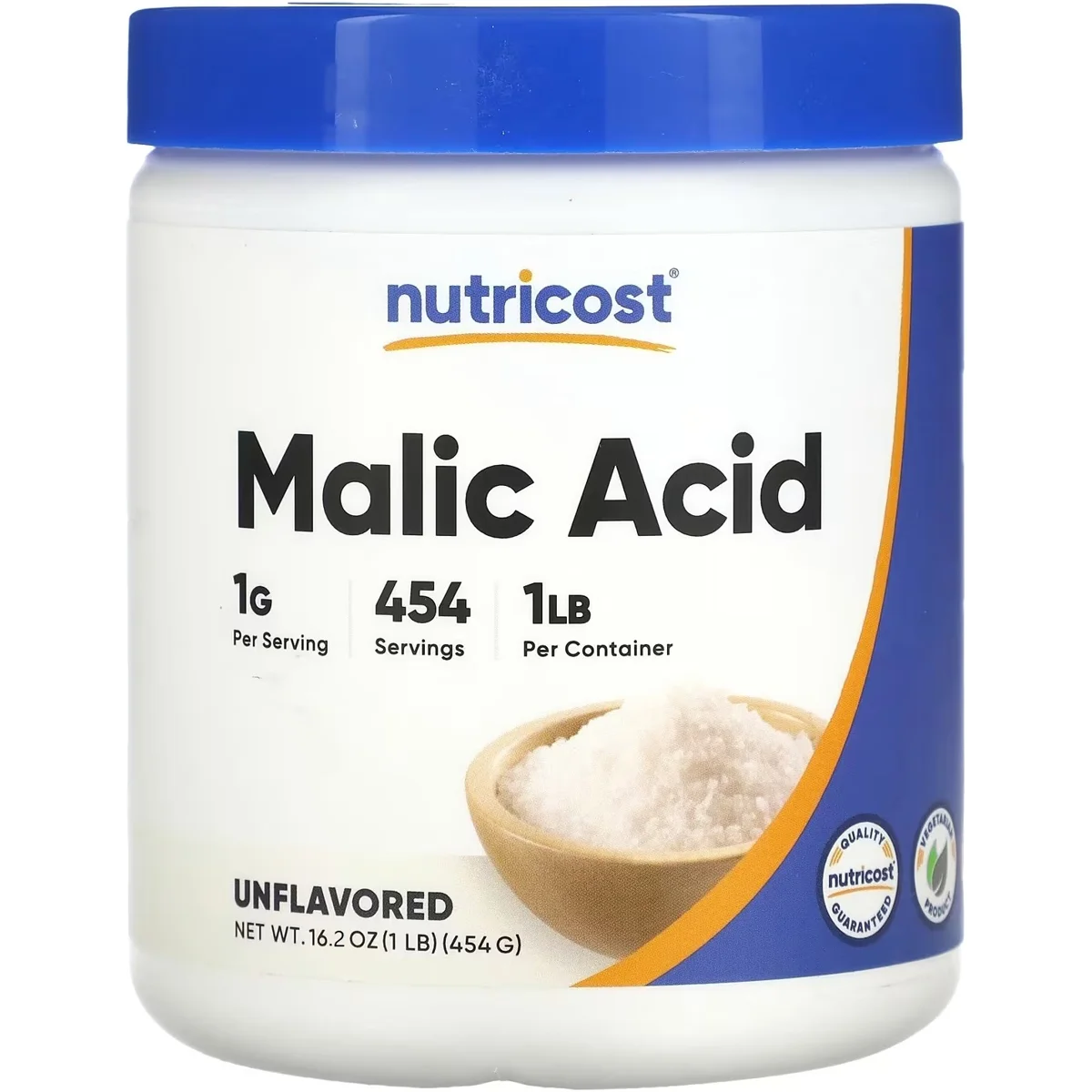 Nutricost Malic Acid Powder – 1000mg, 454 Servings