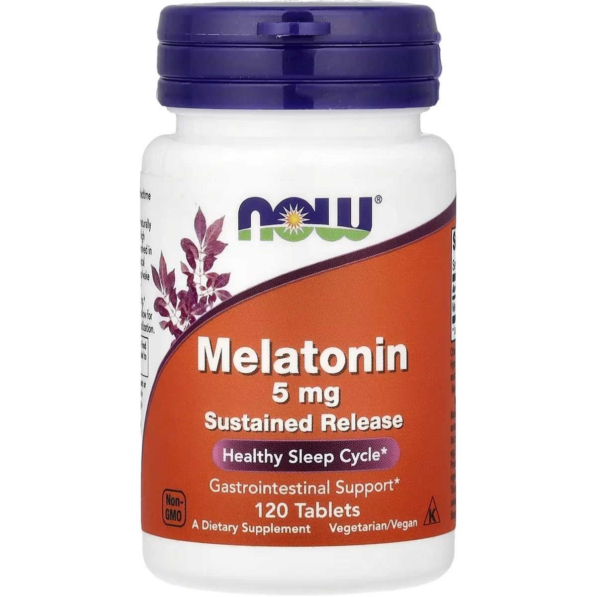 NOW Foods Melatonin – 5mg, 120 Veg Capsules