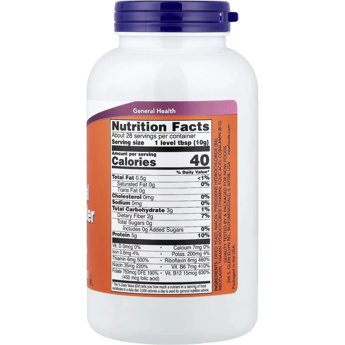 Supplement facts panel