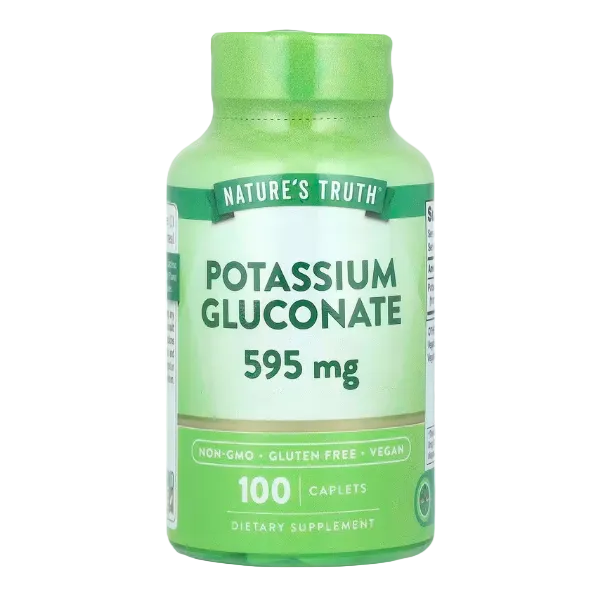 Nature's Truth Potassium Gluconate 595 mg, 100 Caplets