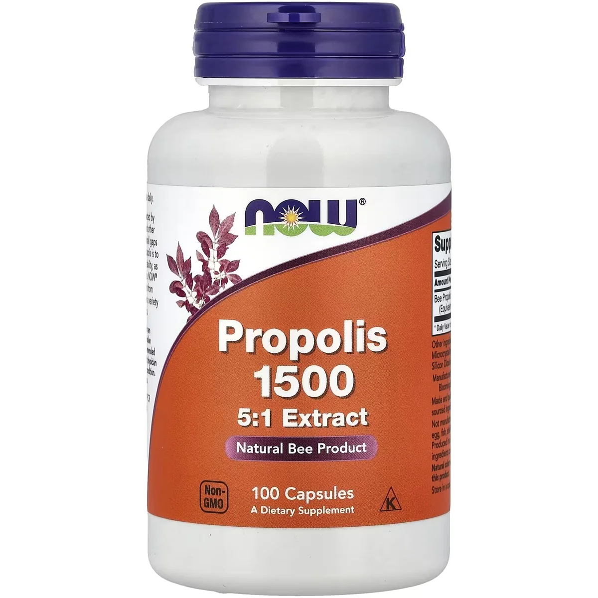 NOW Foods Propolis – 1500mg, 100 Veg Capsules