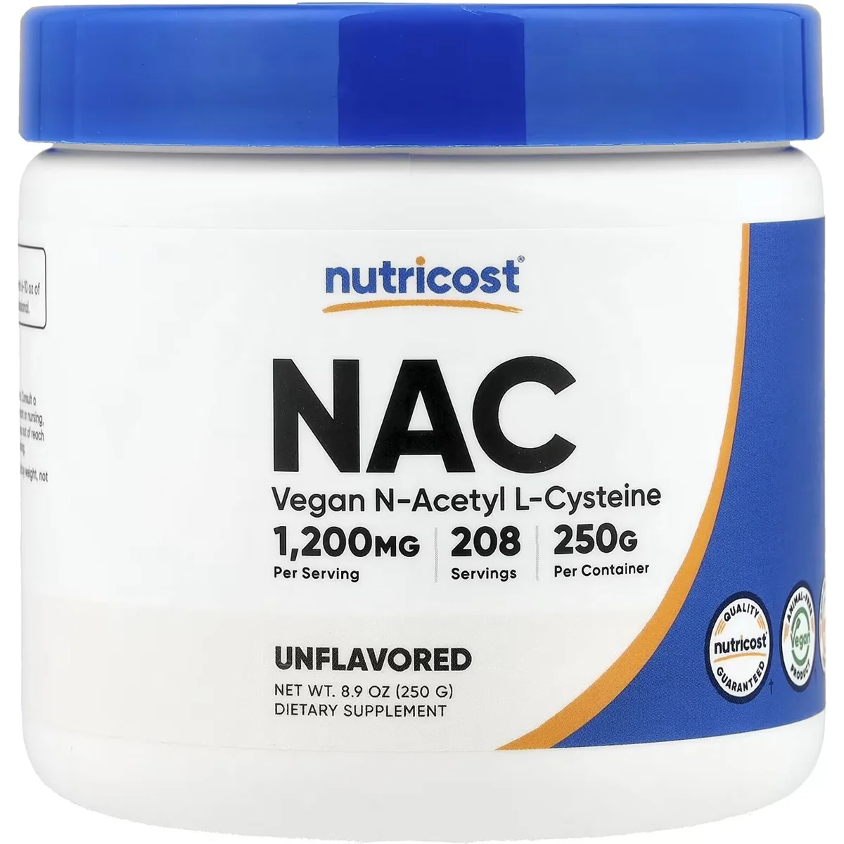 Nutricost NAC Powder – 1200mg, 208 Servings