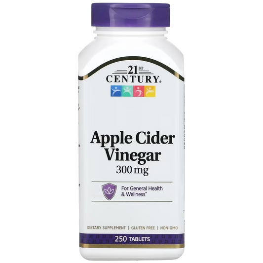 21st Century Apple Cider Vinegar – 300mg, 250 Tablets
