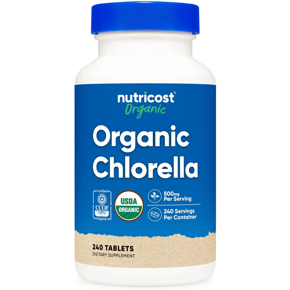 Nutricost Chlorella – 500mg, 240 Tablets