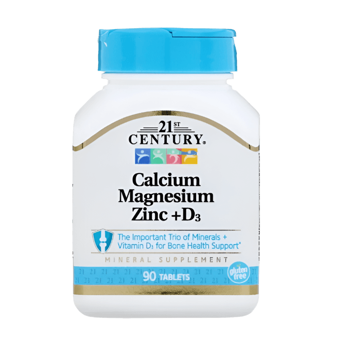 21st Century Calcium Magnesium Zinc + D3 90 Tablets