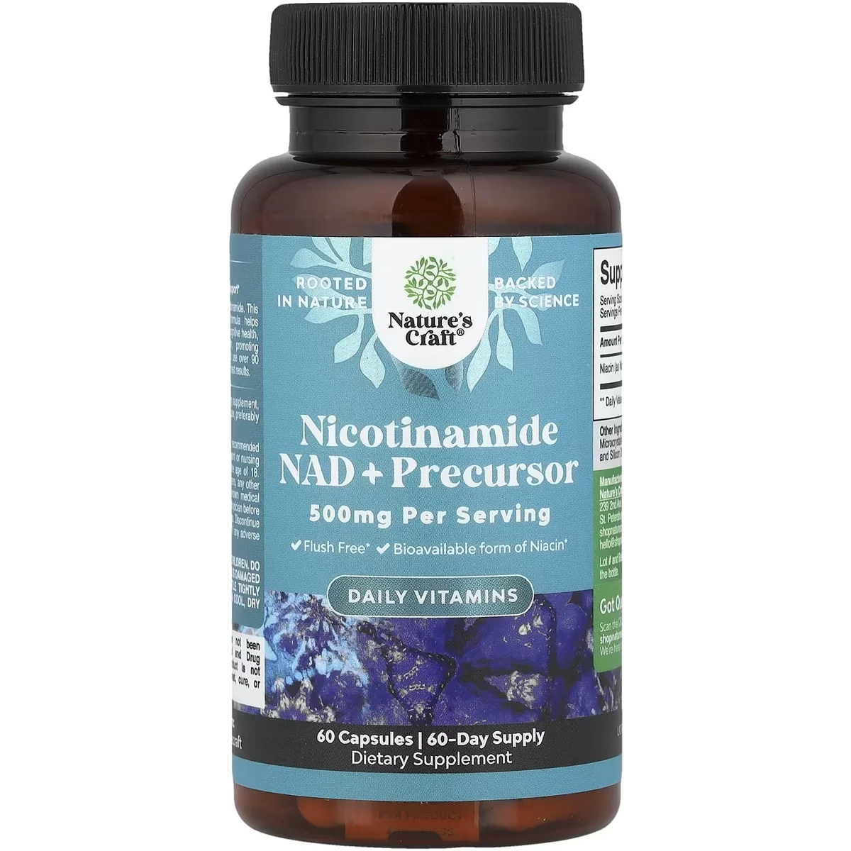 Nature's Craft Nicotinamide – 500mg, 60 Capsules