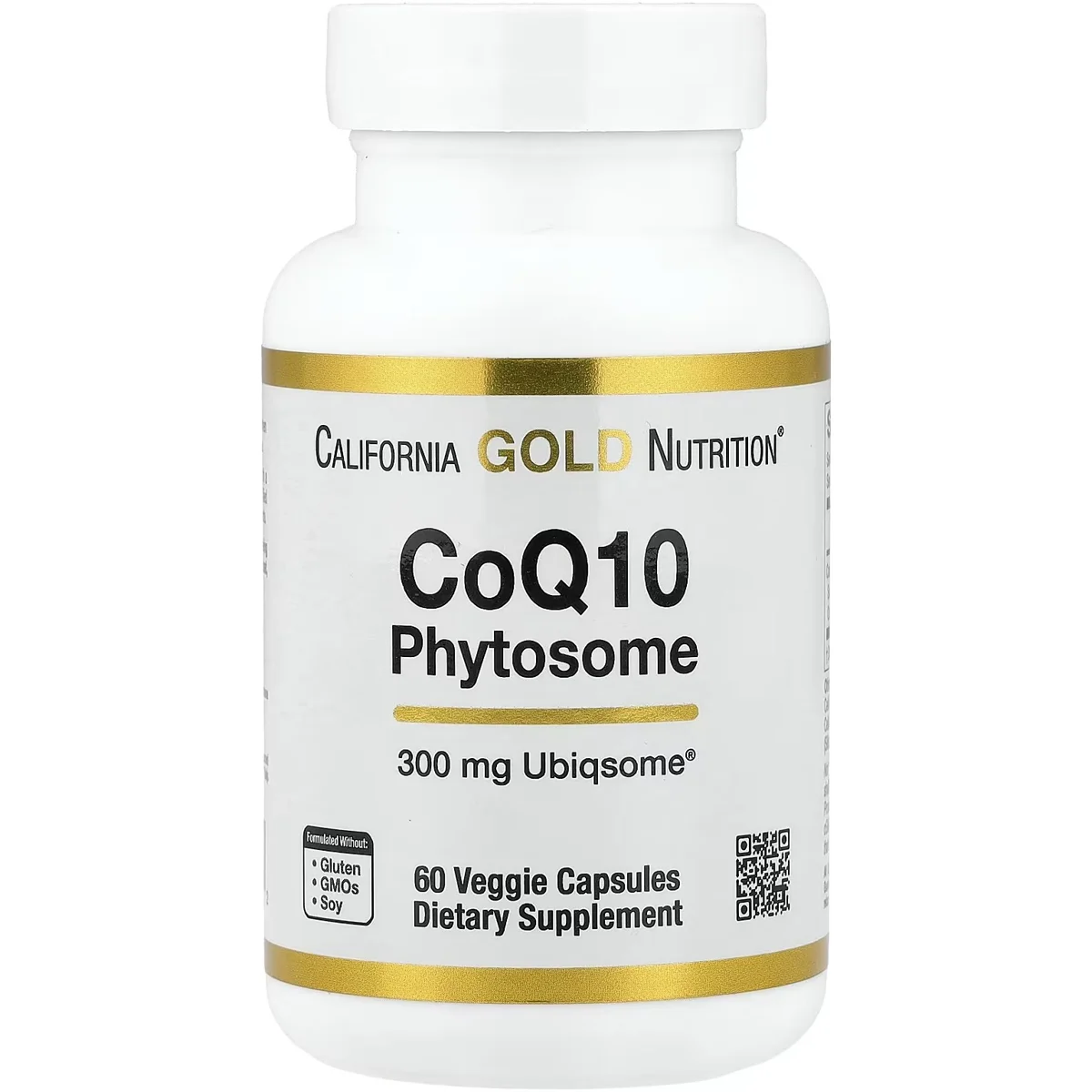 California Gold Nutrition CoQ10 Phytosome – 300mg, 60 Capsules