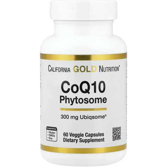 California Gold Nutrition CoQ10 Phytosome – 300mg, 60 Capsules