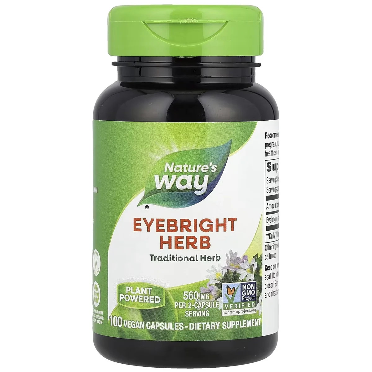 Nature's Way Eyebright Herb – 560mg, 100 Capsules