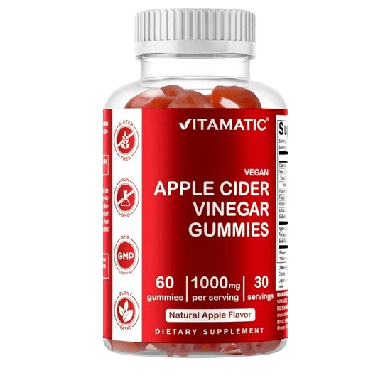 Vitaminic Apple Cider Vinegar Gummies 1000mg, 60 Vegan Gummies
