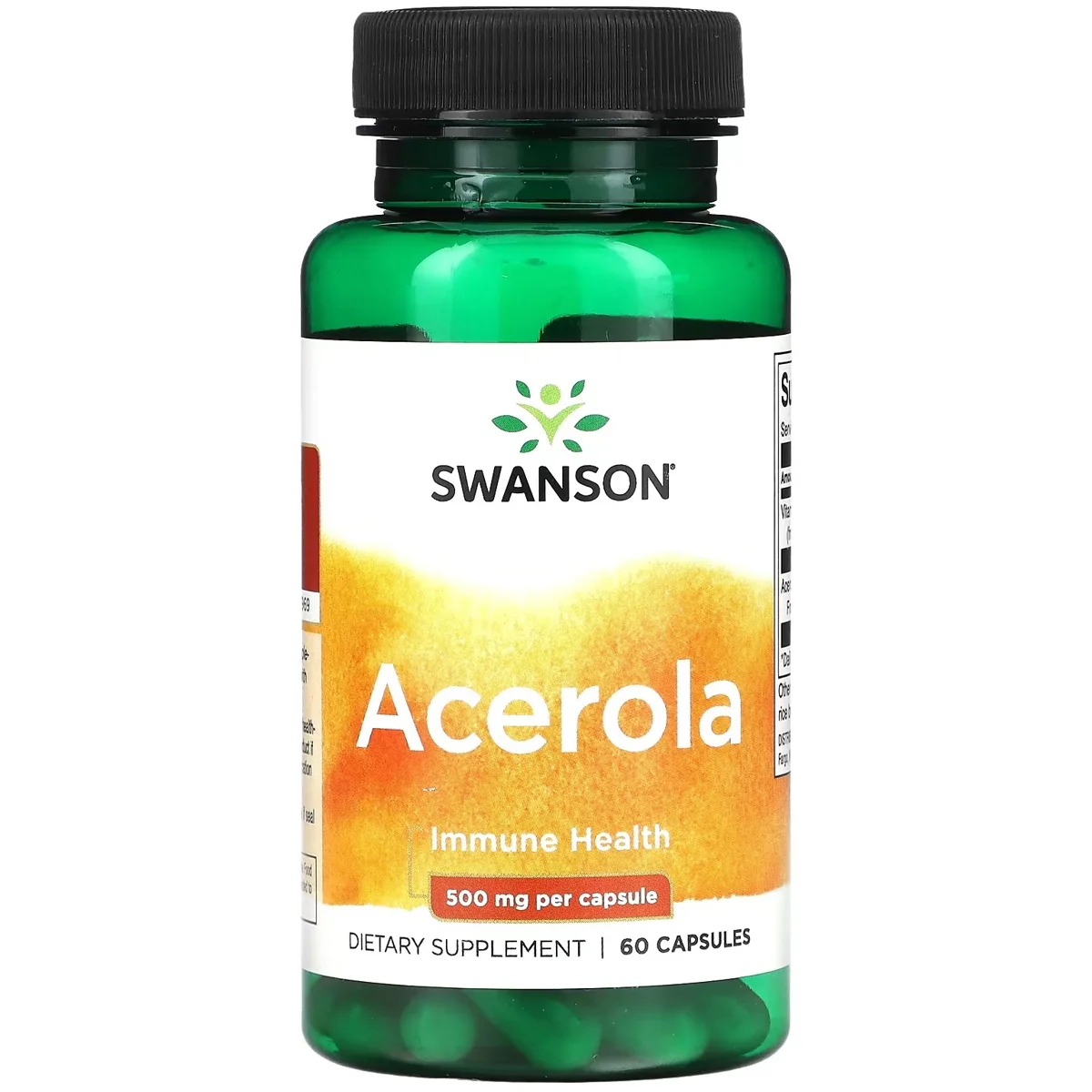 Swanson Acerola – 500mg, 60 Capsules