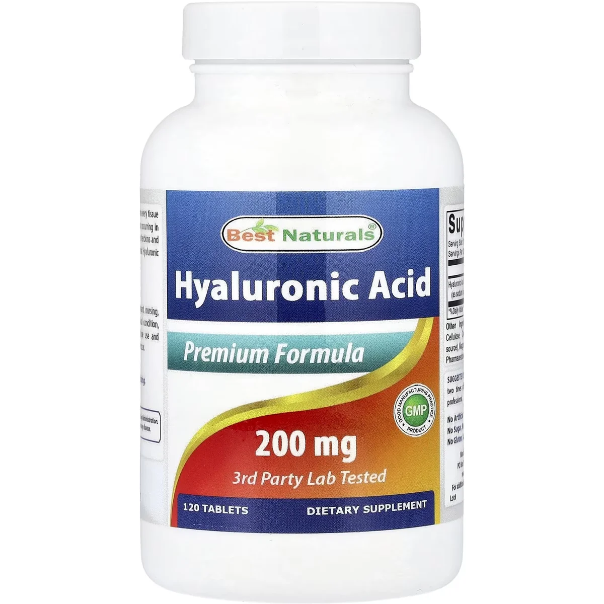 Best Naturals Hyaluronic Acid – 200mg, 120 Capsules