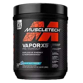 MuscleTech Vapor X5 Next Gen Pre-Workout – 270 g (0.59 lb) | Energy, Focus & Performance Support