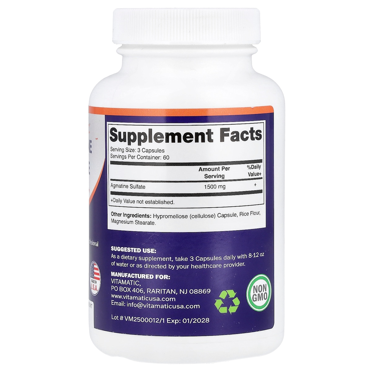 Supplement facts panel