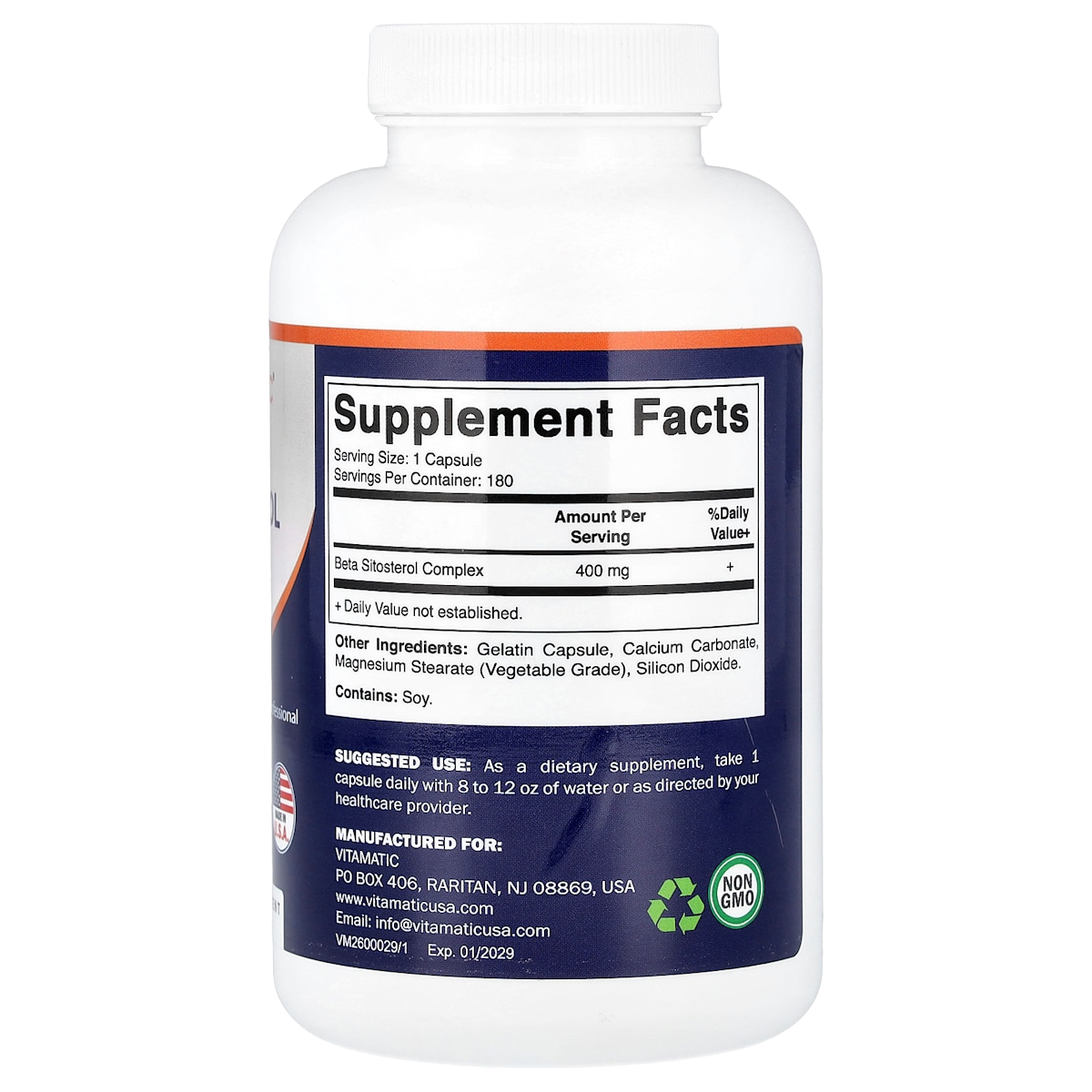 Supplement facts panel