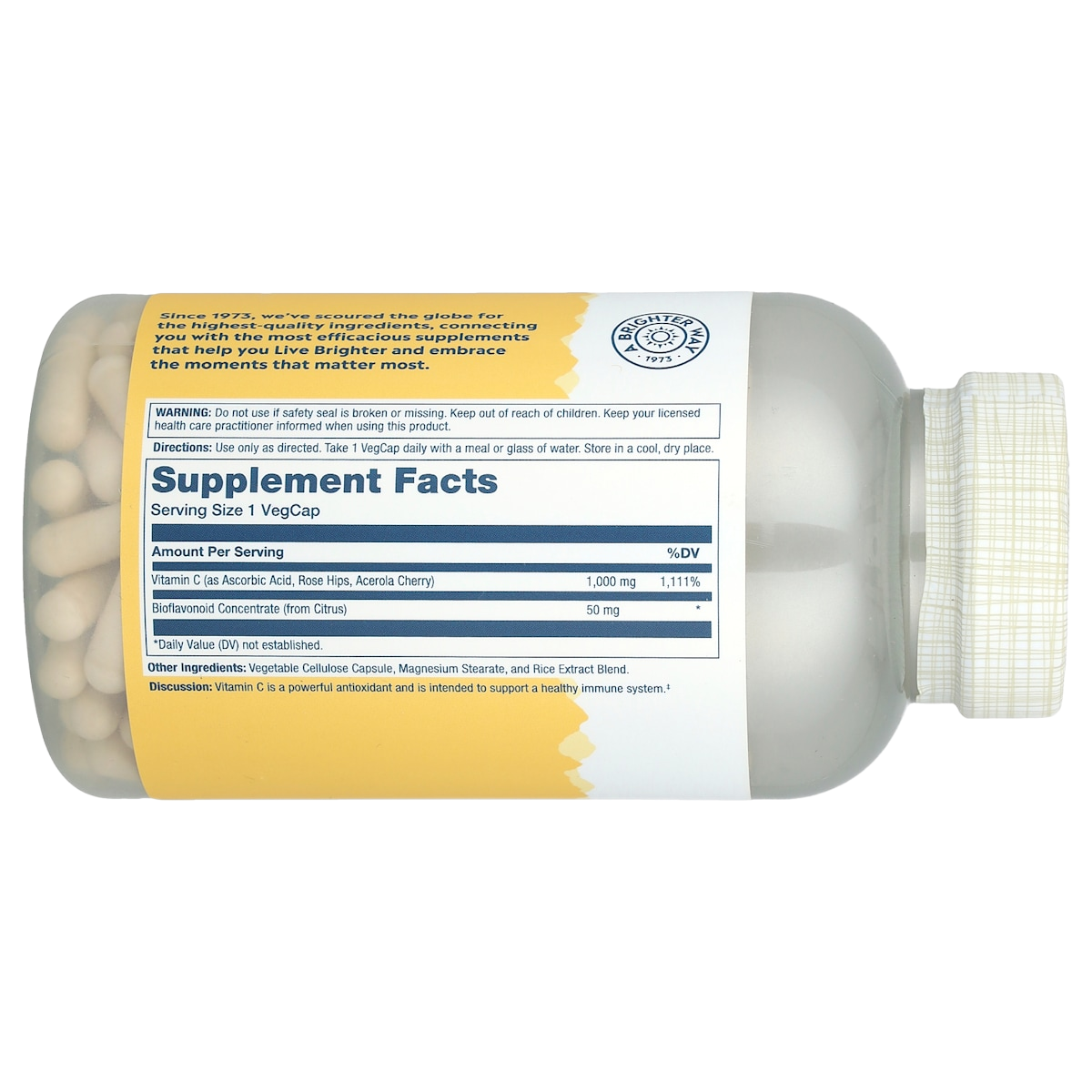 Supplement facts panel