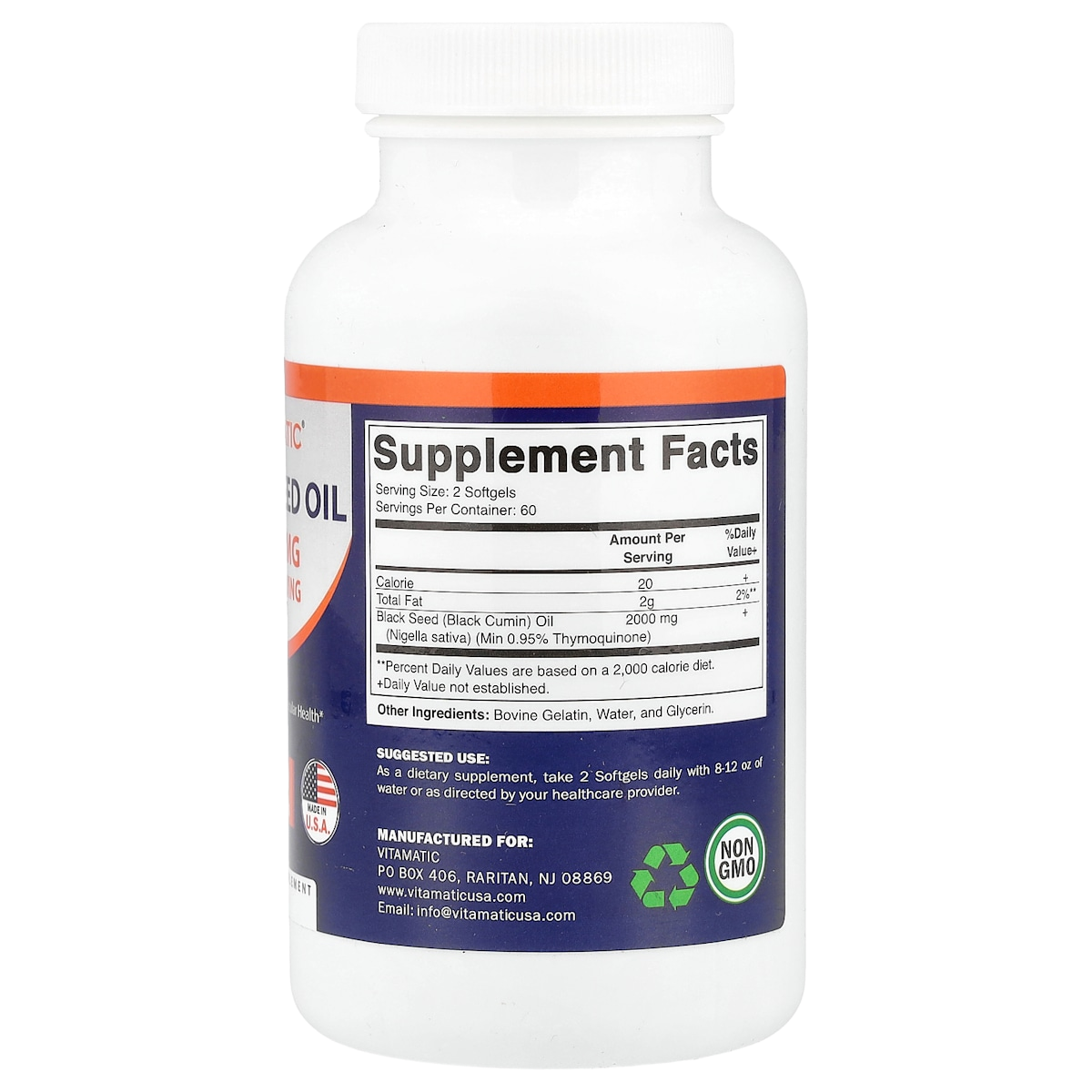 Supplement facts panel
