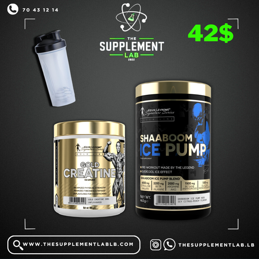Kevin Levrone Shaaboom Ice Pump & Gold Creatine Stack