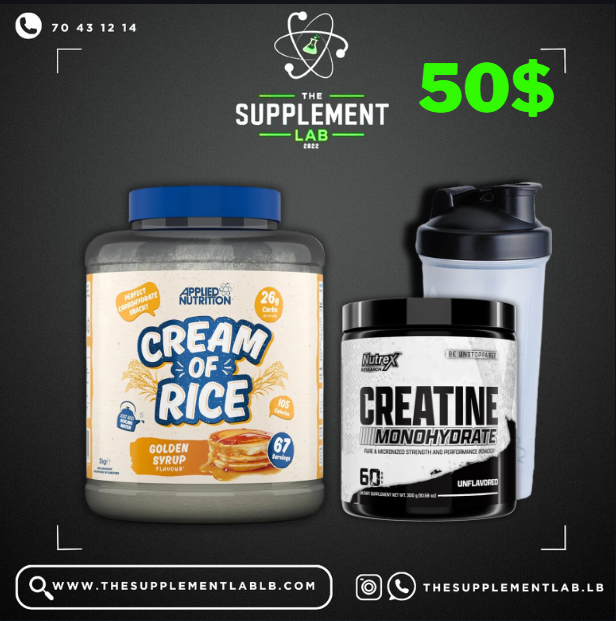 Applied Nutrition Cream of Rice & Creatine Stack (50$)