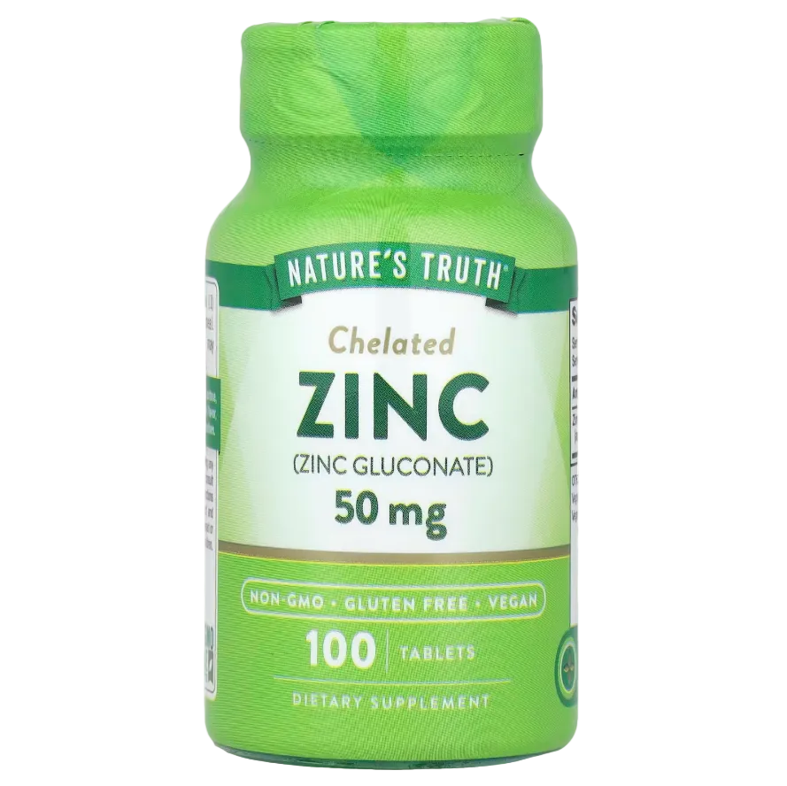 Nature's Truth, Zinc, Chelated , 50 mg, 100 Tablets