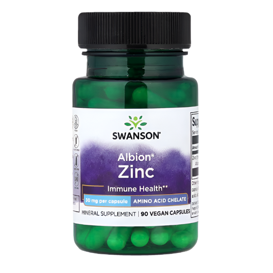 Swanson, Albion® Zinc, 30 mg, 90 Vegan Capsules